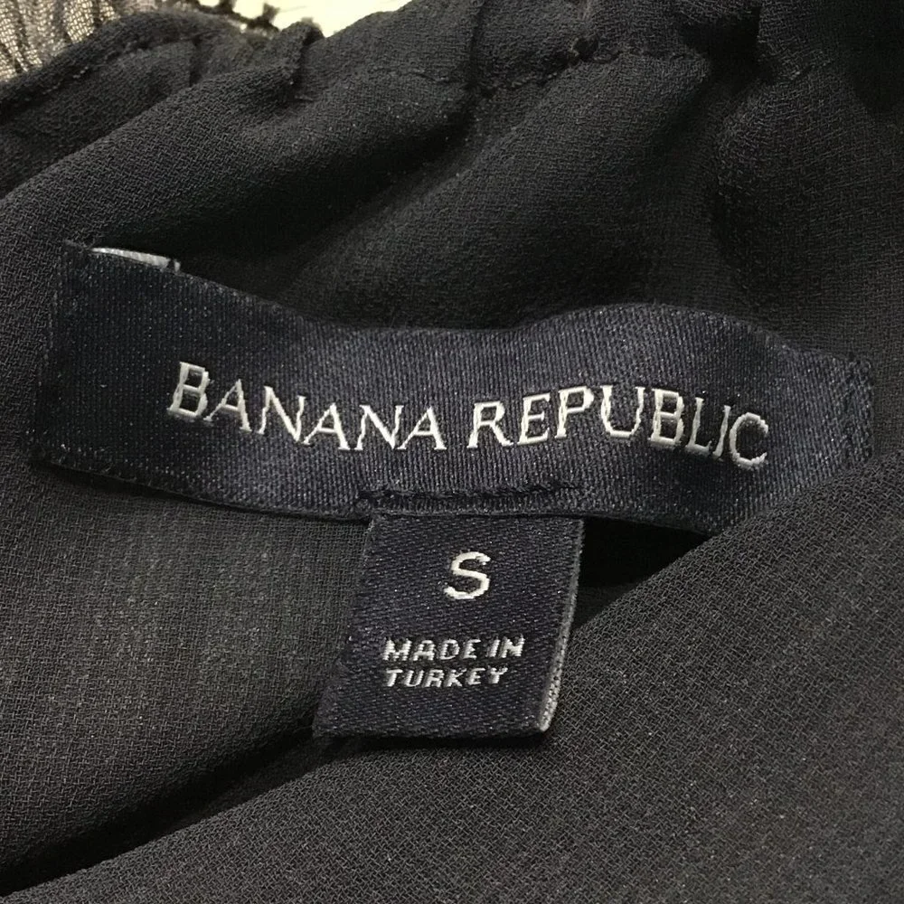 Banana Republic Ruffle Cutaway Mini Dress Smocked Waist - Picture 3 of 5